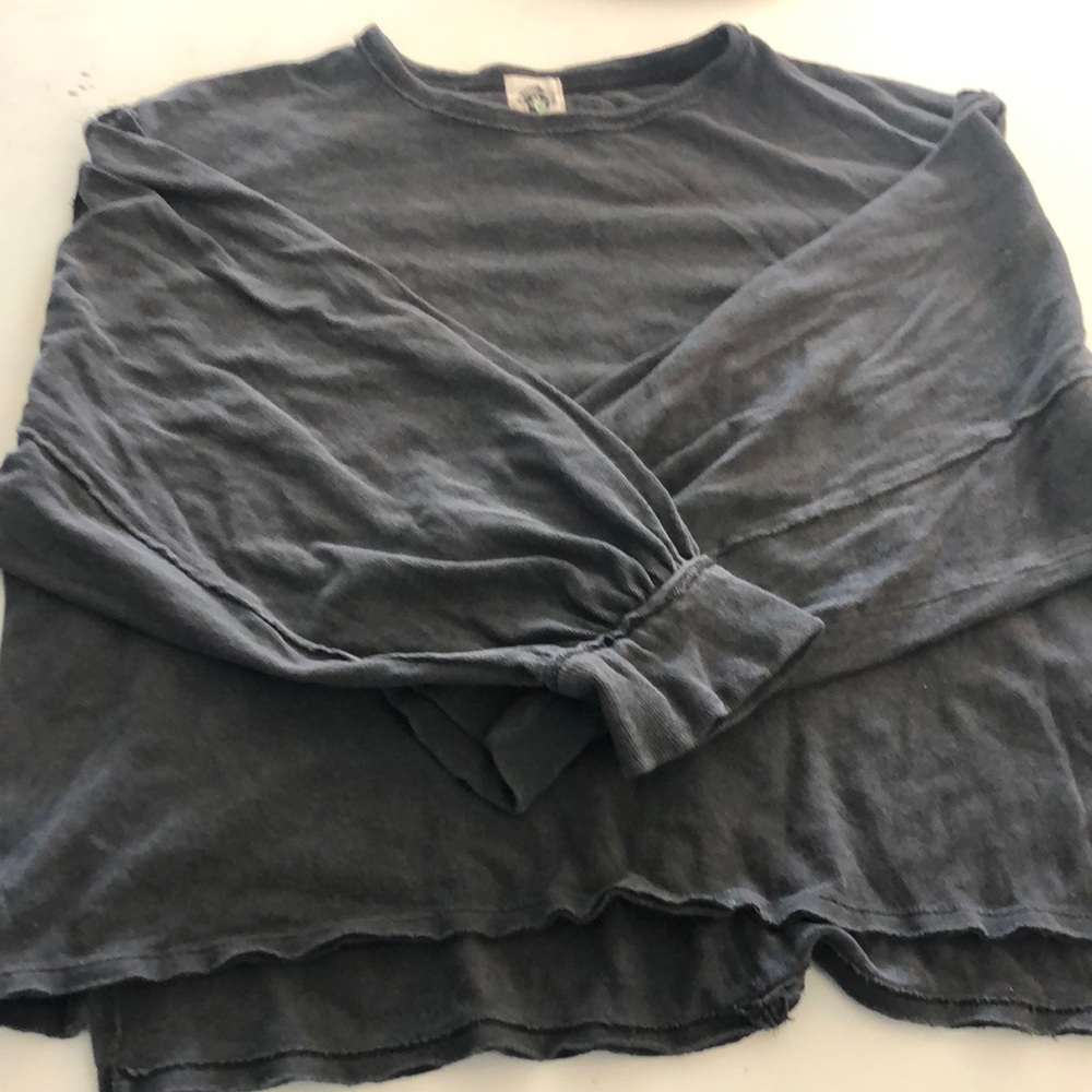 We The Free Raw Edge Long Sleeve Tee